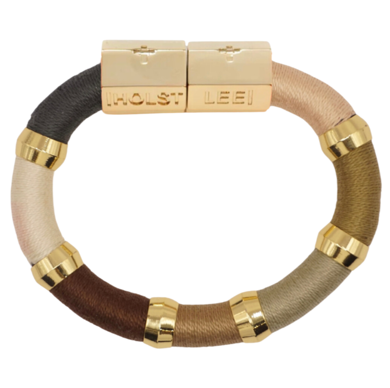 Colorblock Nudes Bracelet Signature Clasp