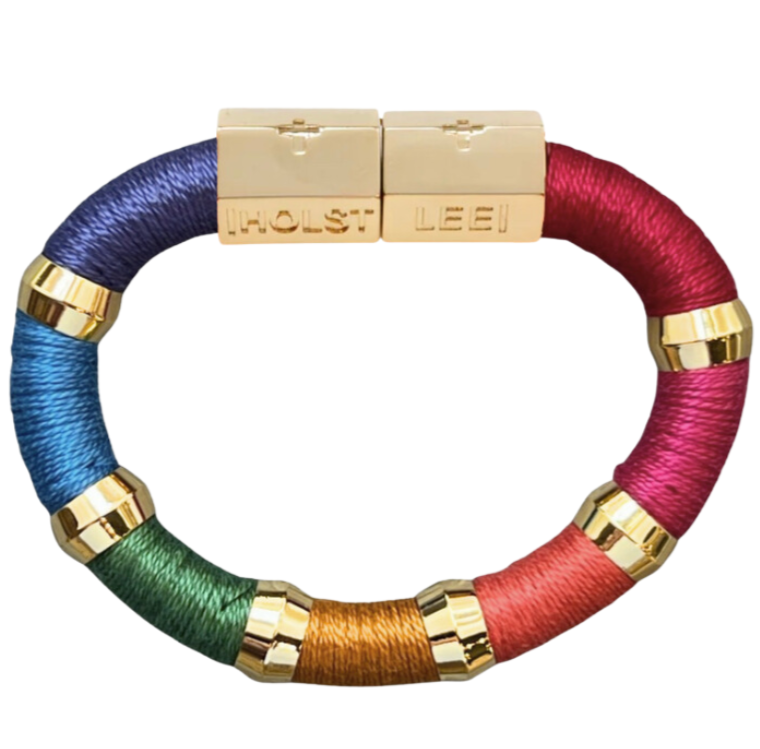 Colorblock Painters Palette Bracelet Signature Magnetic Clasp