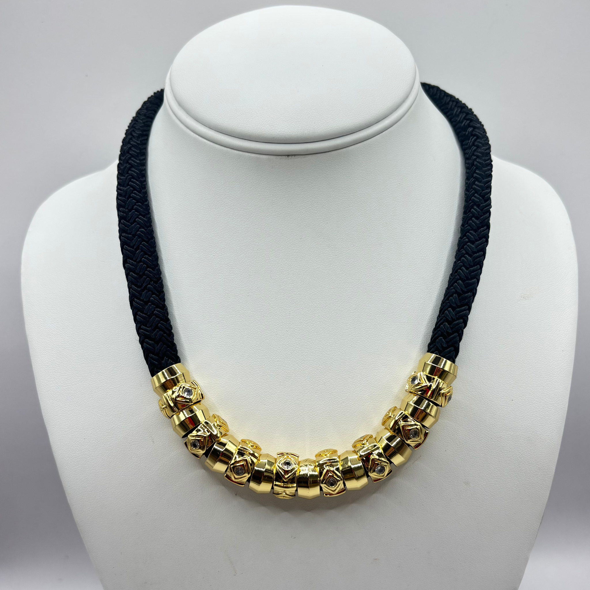 SAMPLE SALE - Luxe Skinny Black Necklace