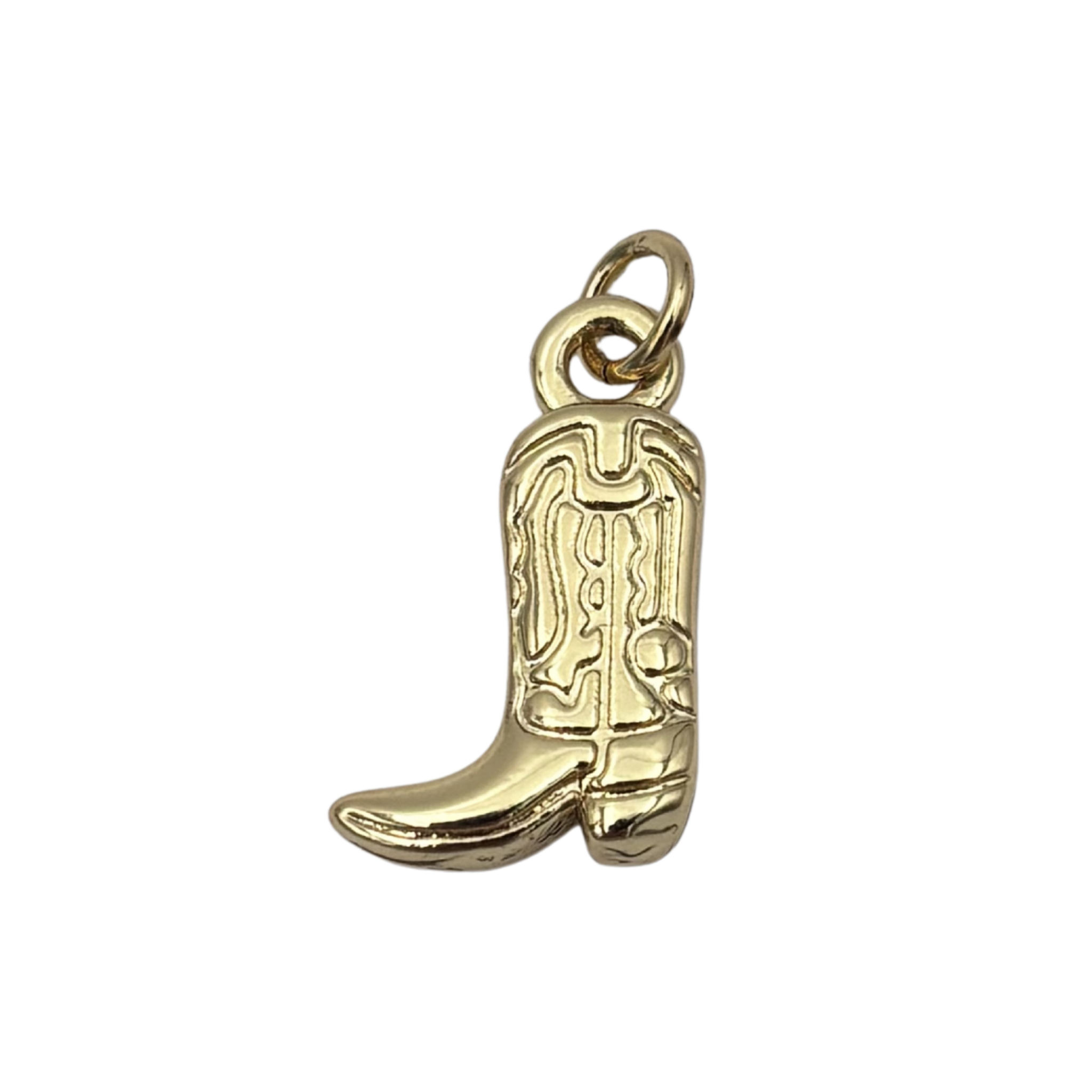 Gold cowboy boot charm by HOLST+LEE