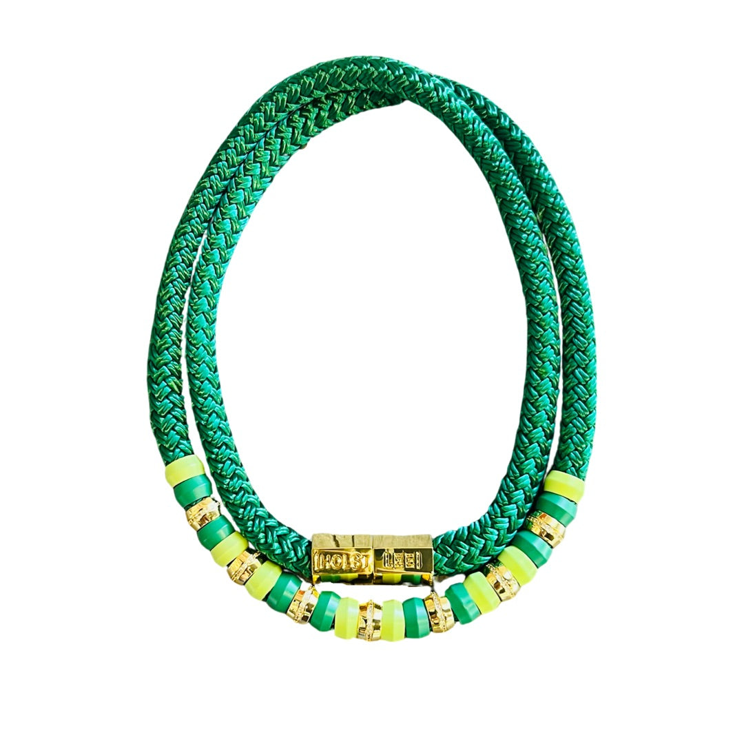 Skinny Classic Kelly Green Necklace