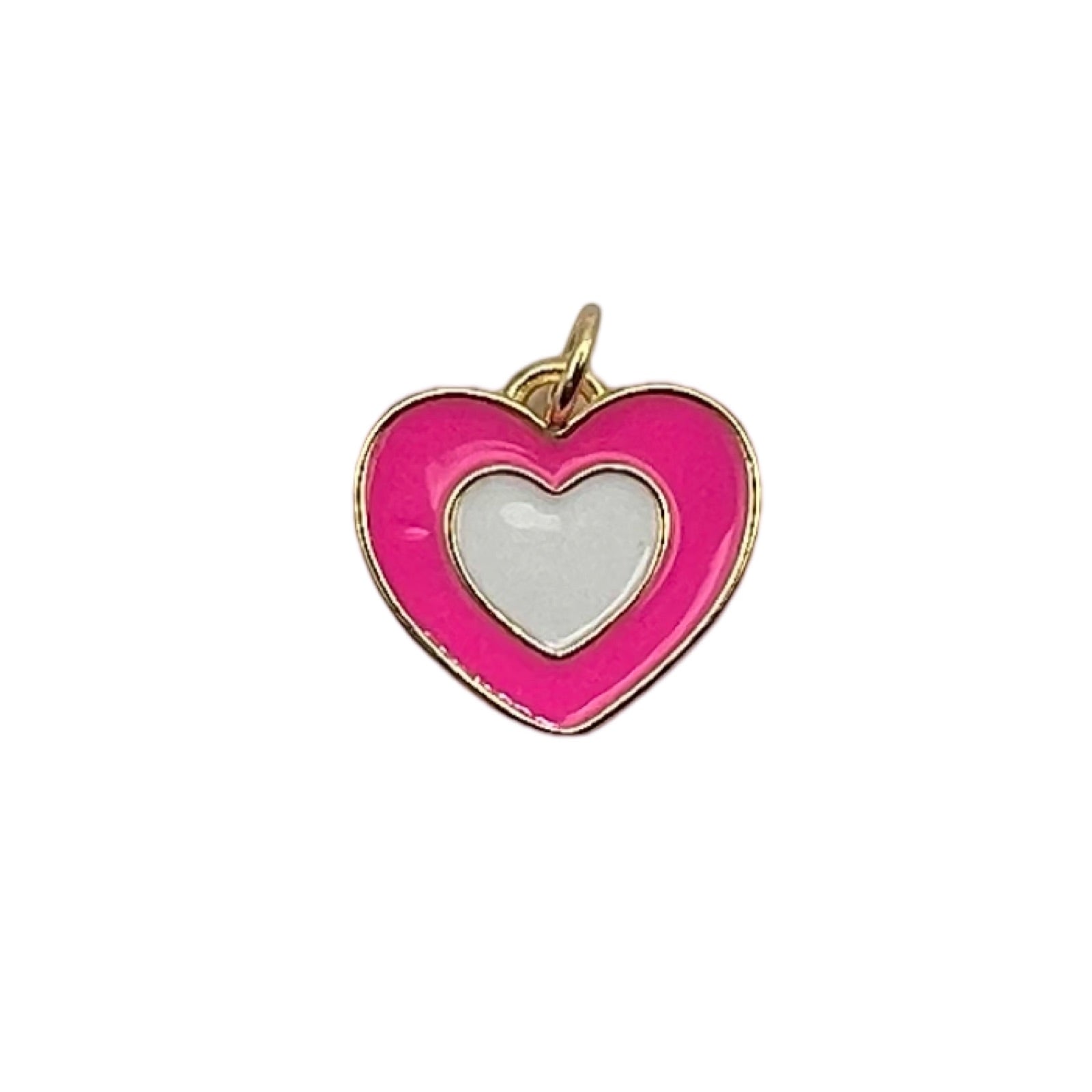 Two Tone Heart Charms