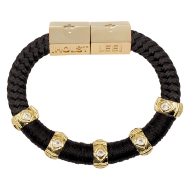 Evil Eye Colorblock Bracelet Black Signature Magnetic Clasp