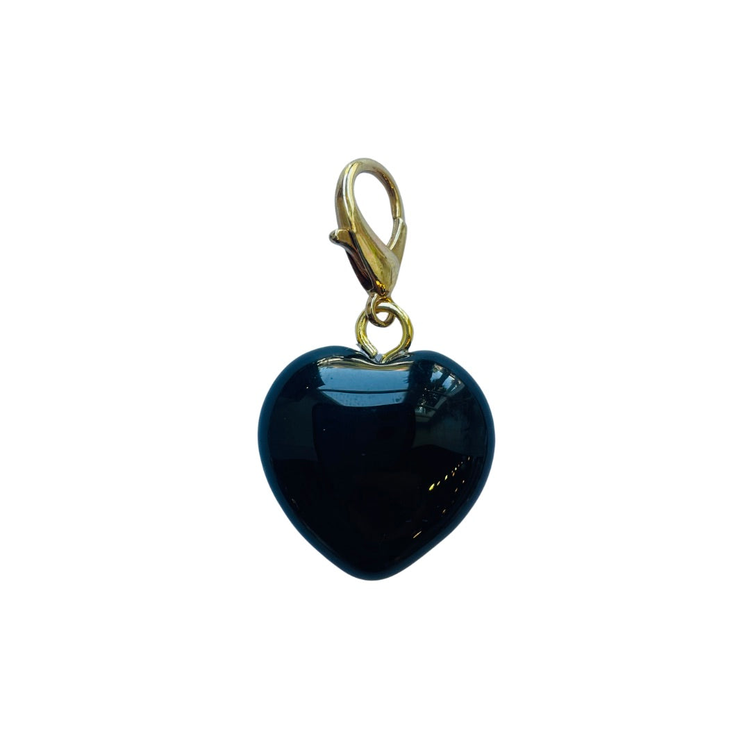 Semi-Precious Heart Charms