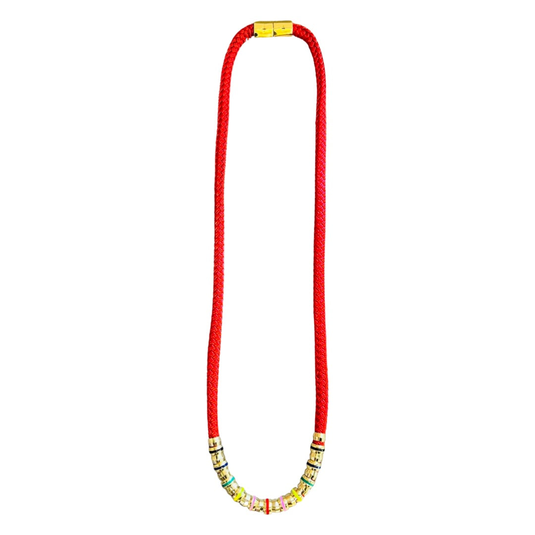 Skinny Classic Red Necklace