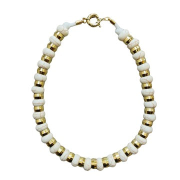 Semi-Precious Necklace White Howlite