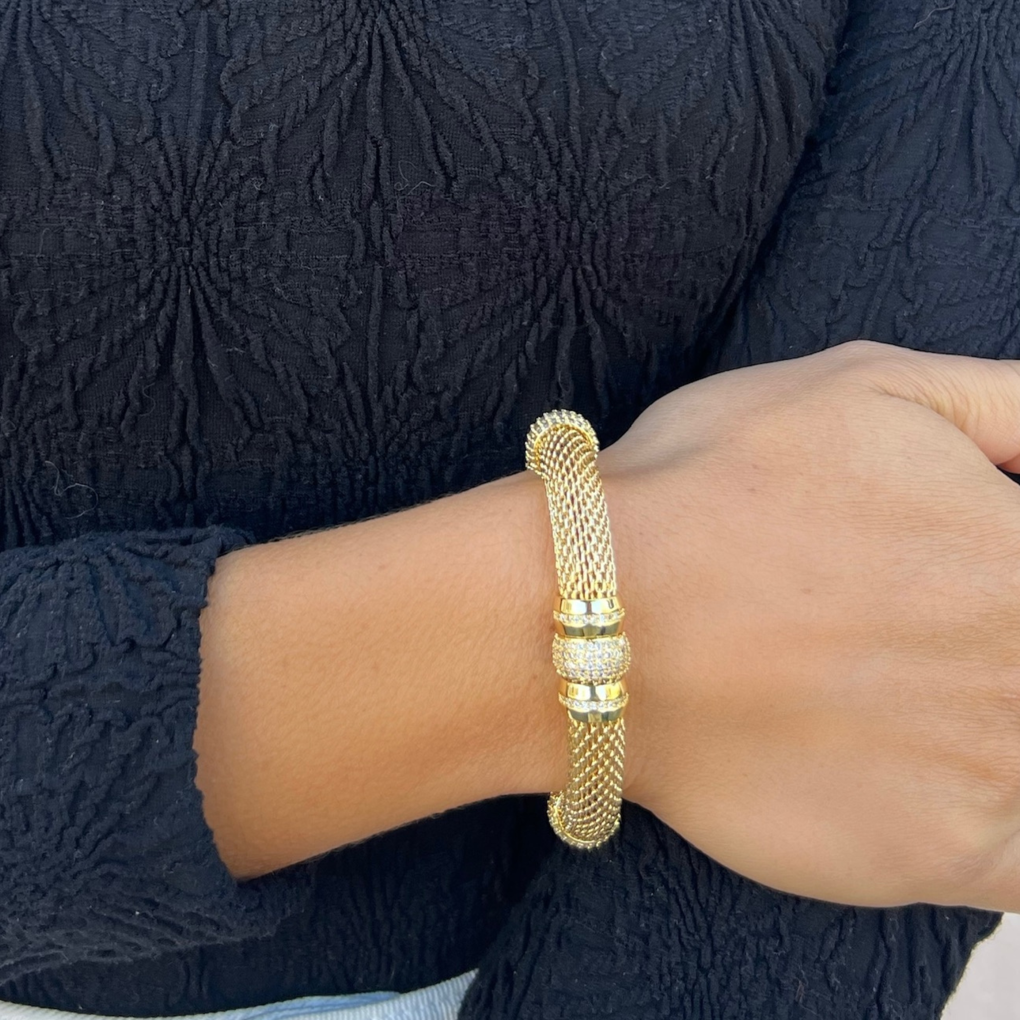 FancyMeshBraceletsignaturemagneticclasp