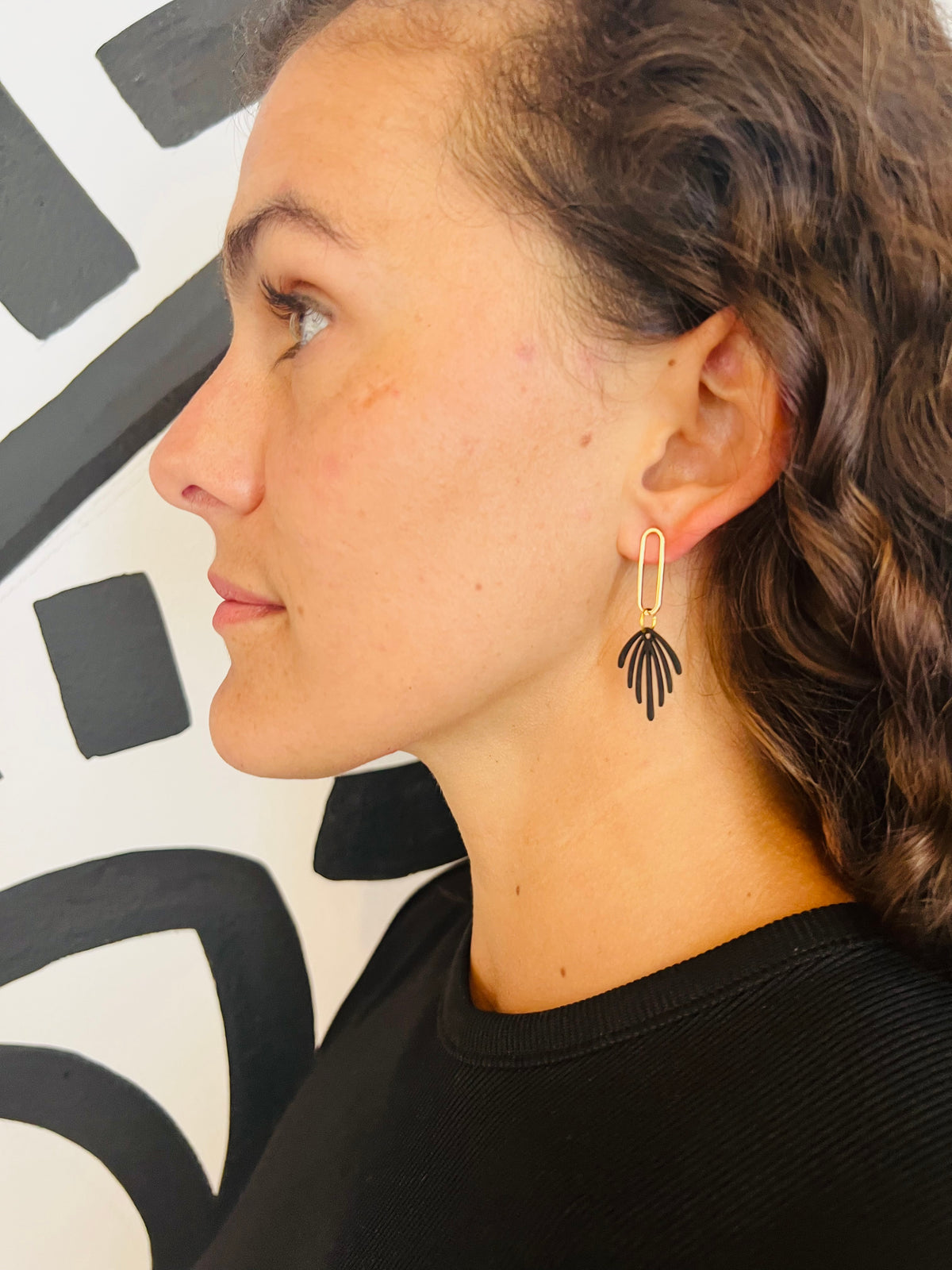 Matisse Cutout Earrings Black