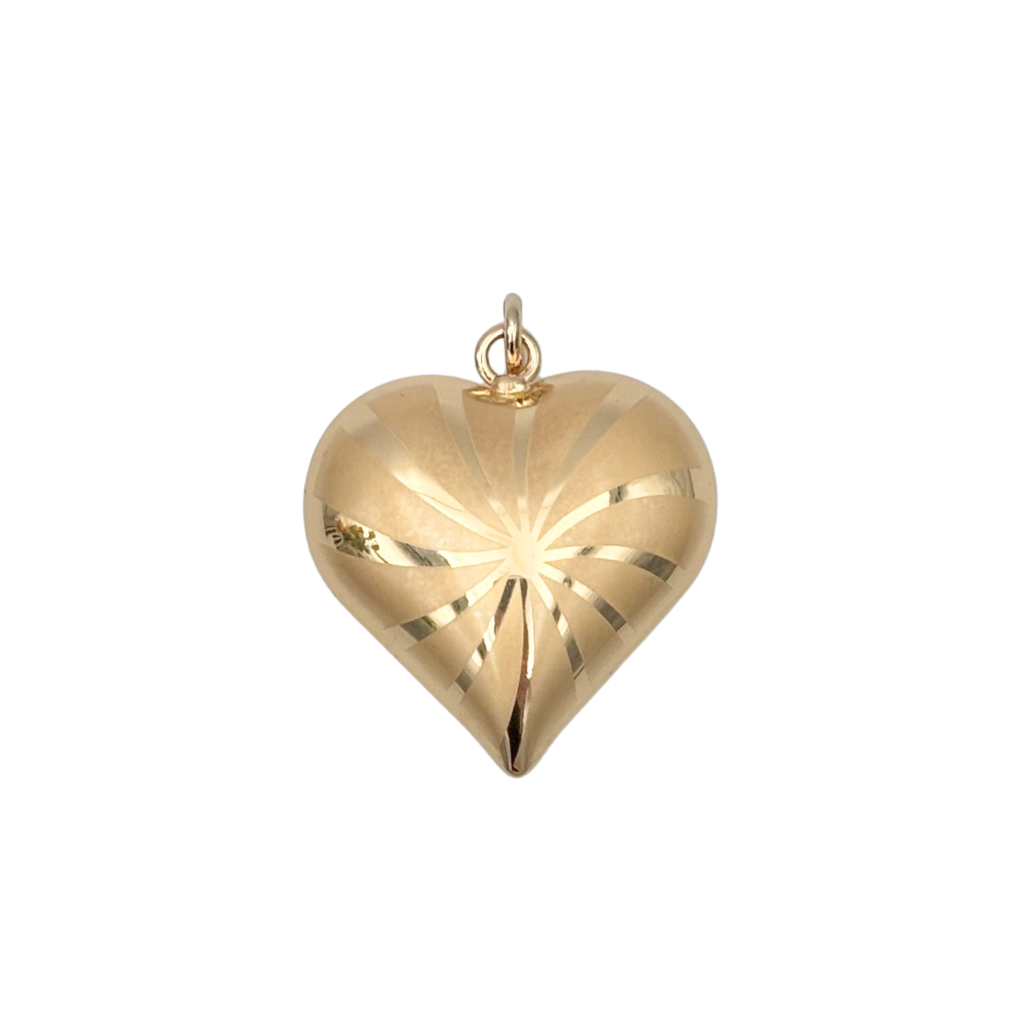 Puff gold heart-shaped pendant by HOLST+LEE