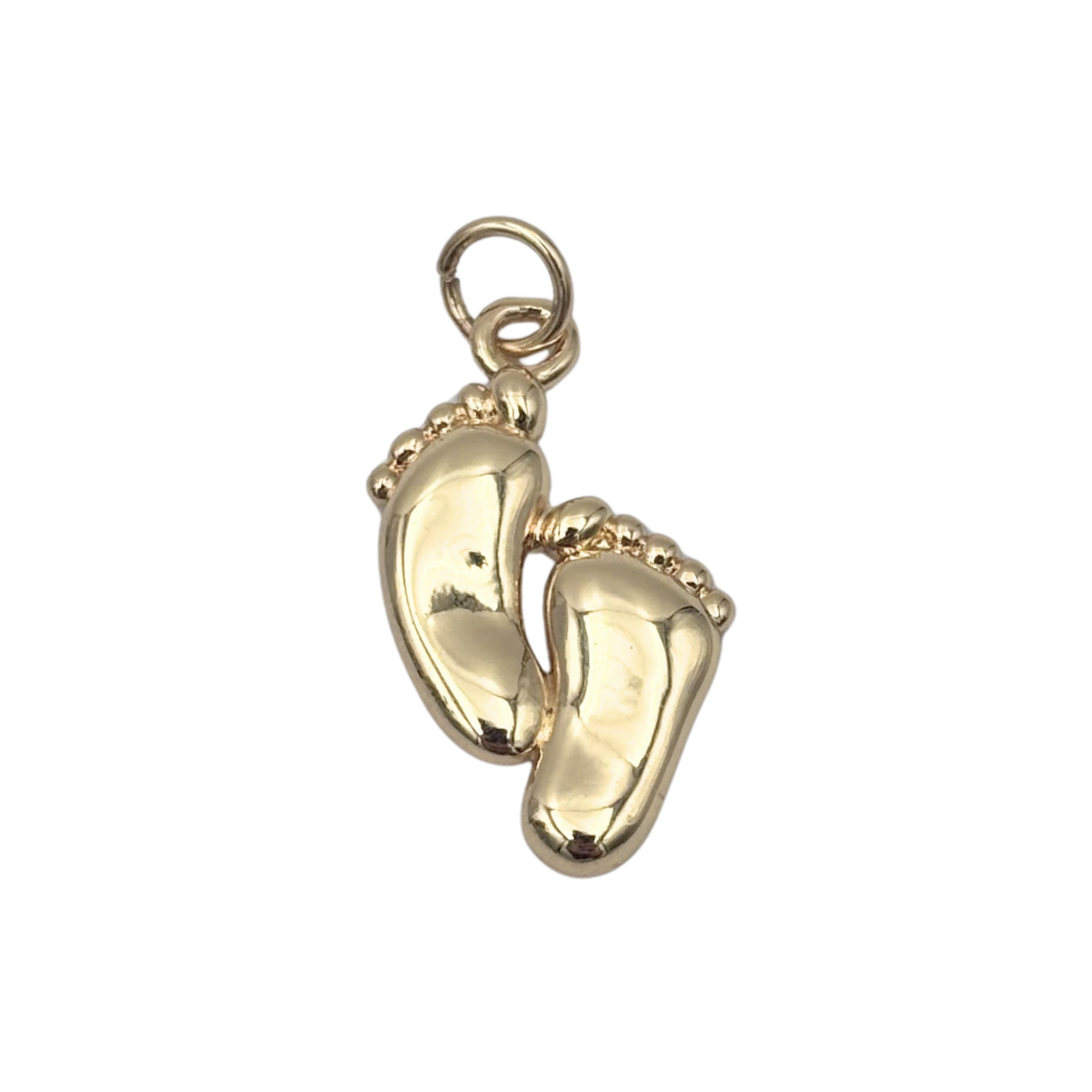 Gold baby feet charm by HOLST+LEE