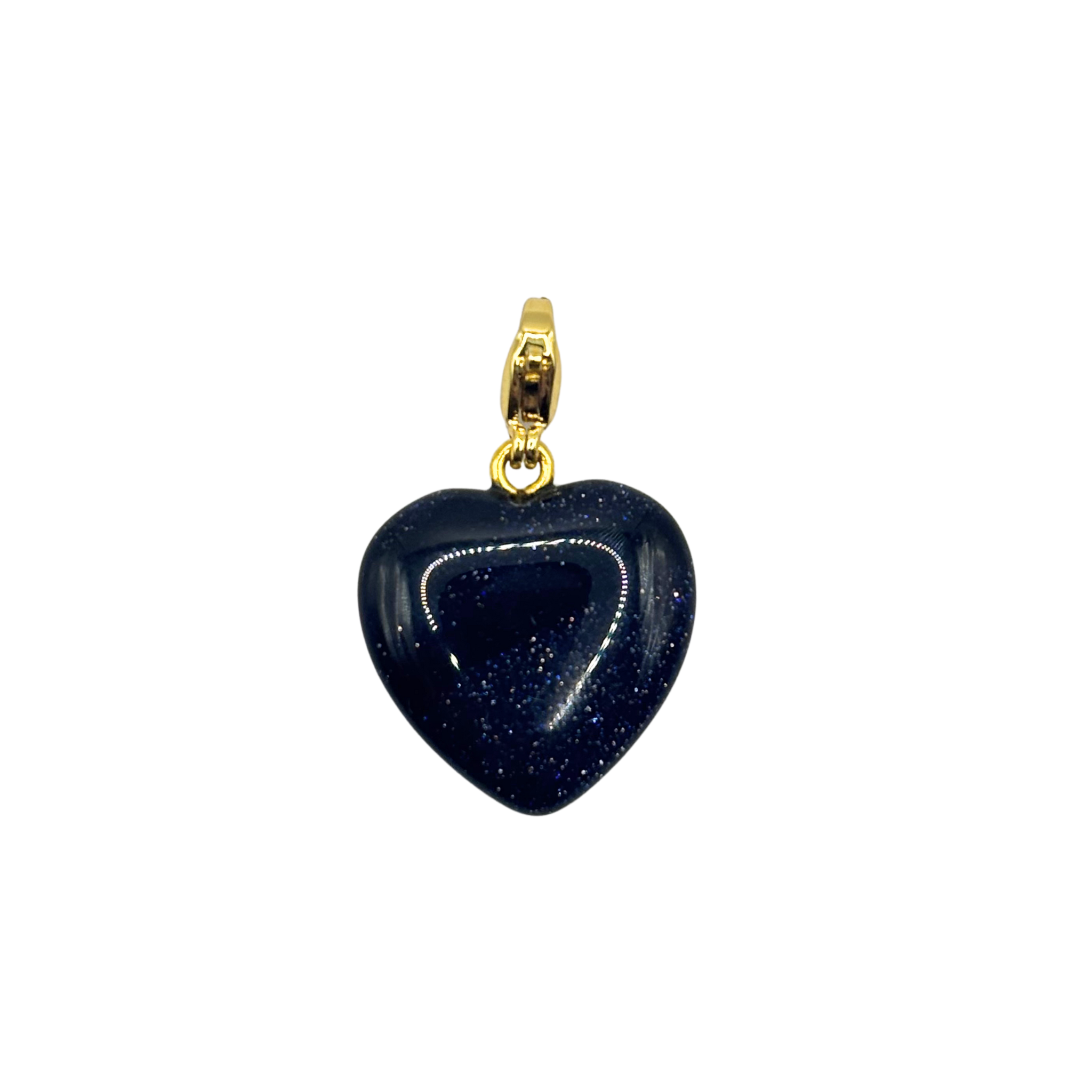 Semi-Precious Heart Charms