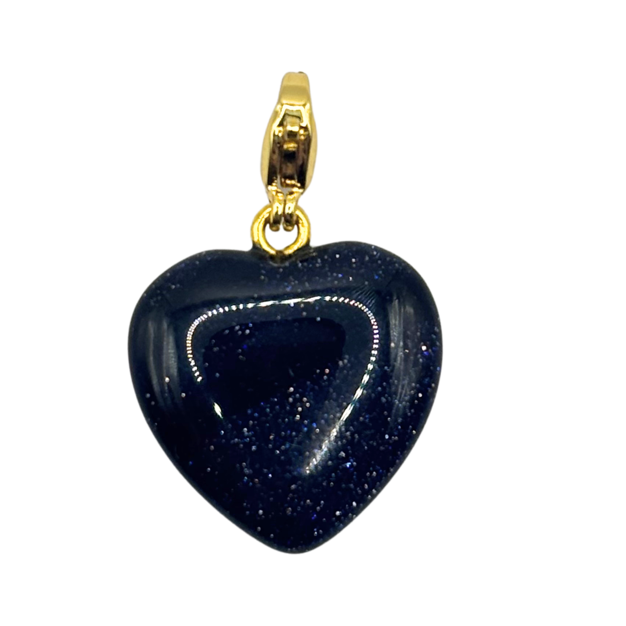Semi-Precious Heart Charms