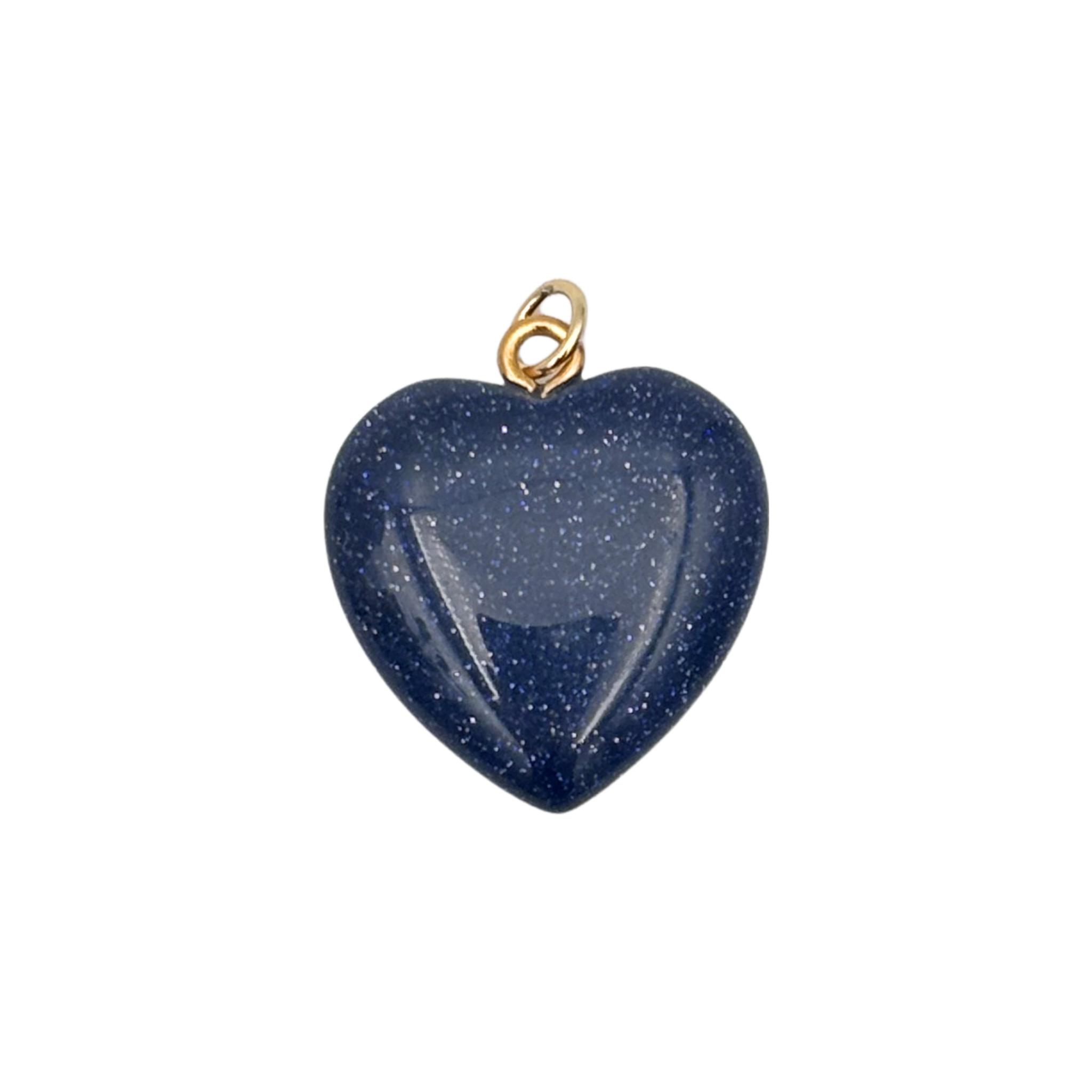 Goldstone semi-precious heart charm by HOLST+LEE