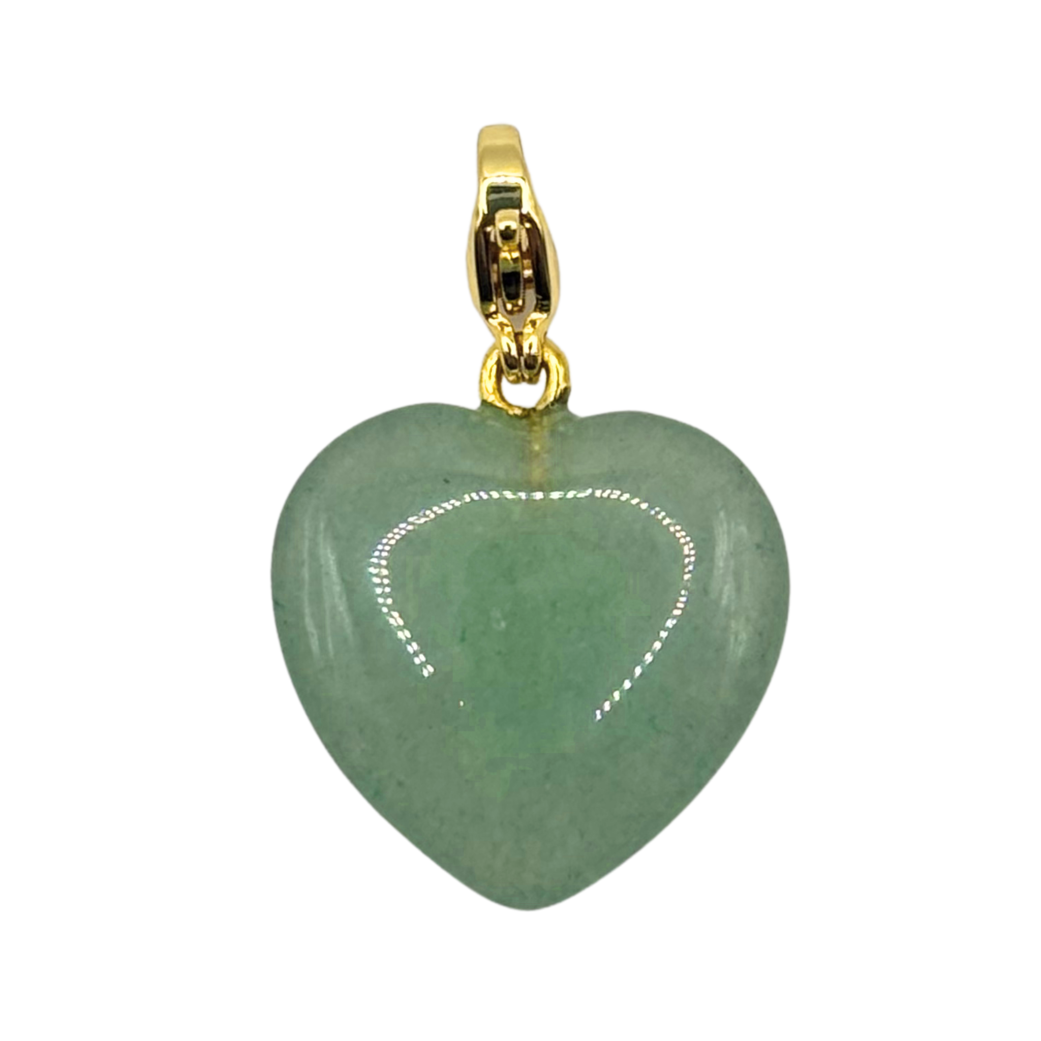 Semi-Precious Heart Charms