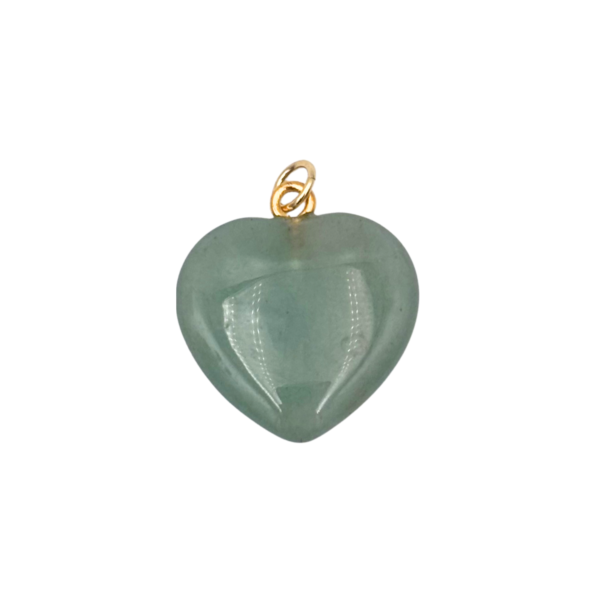 Green Adventurine semi-precious heart charm by HOLST+LEE