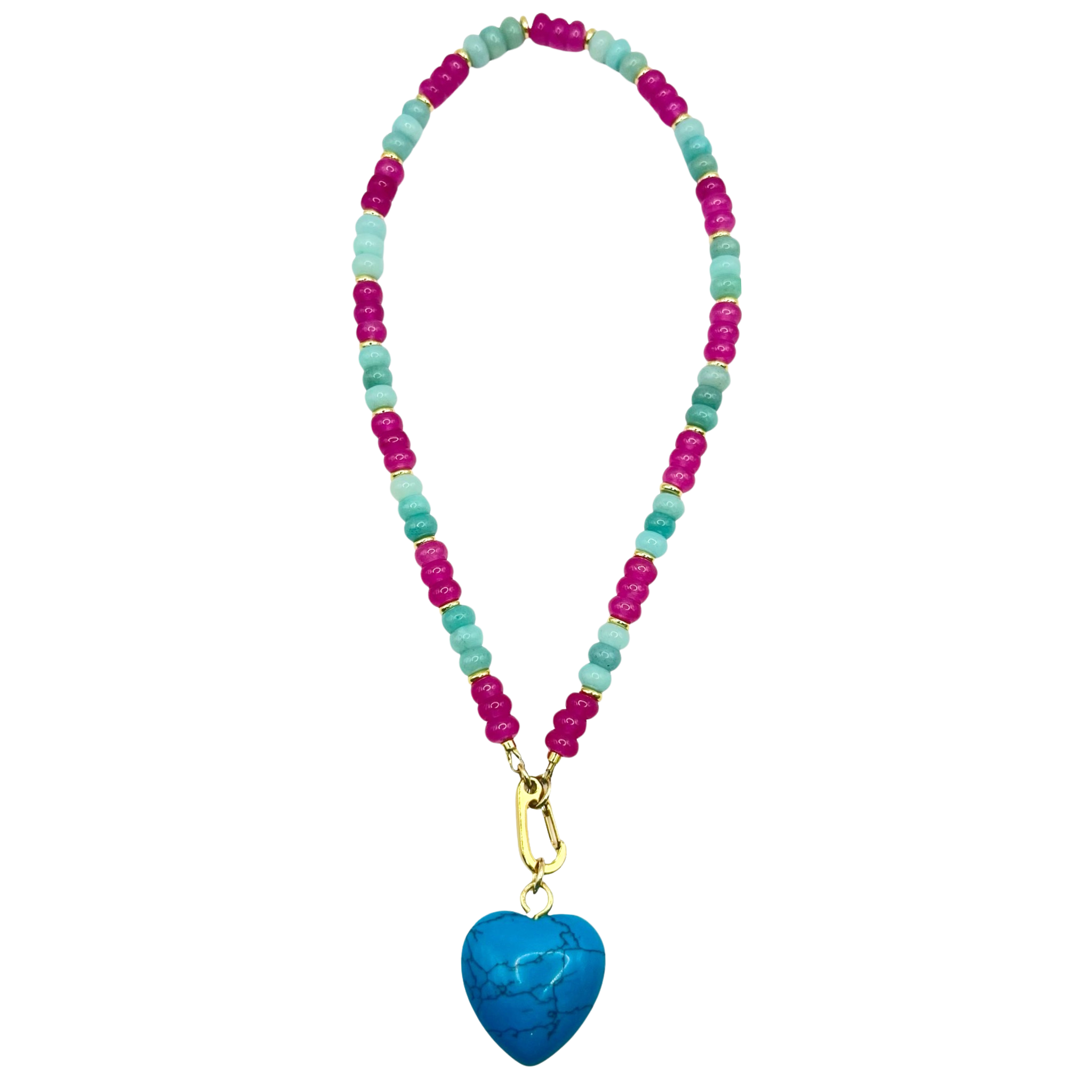 HEARTSEMIPRECIOUSBEADNECKLACE-ISland