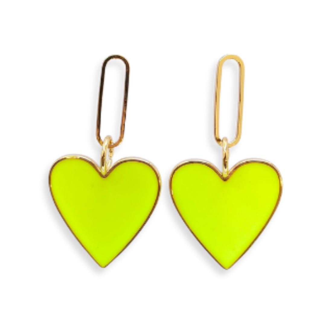 Hearts on Fire Neon Earrings