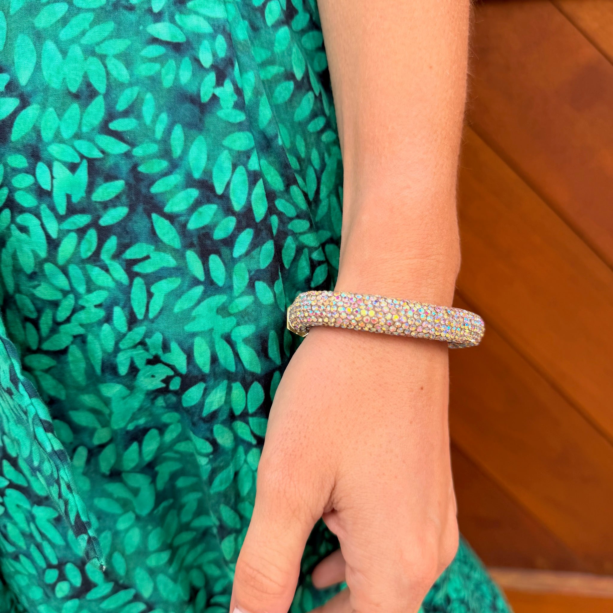 HolographicSparkleBracelet-on model