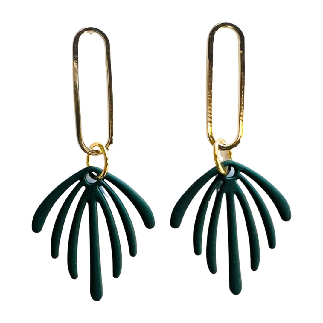Matisse Cutout Earrings Forest