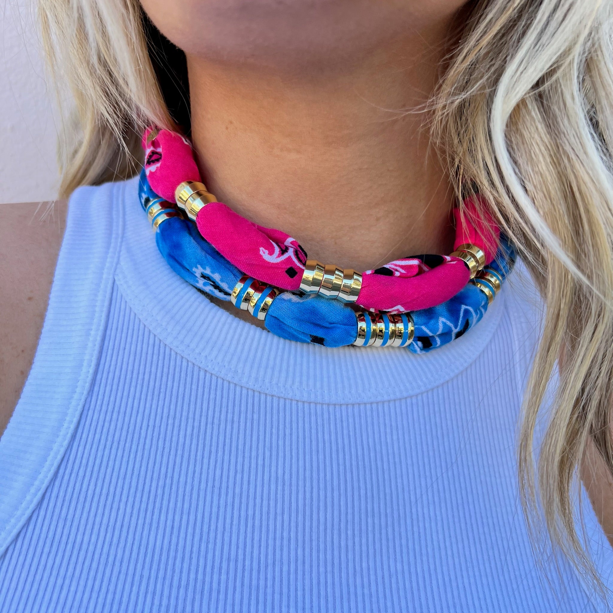 Bandana Necklace- Watermelon