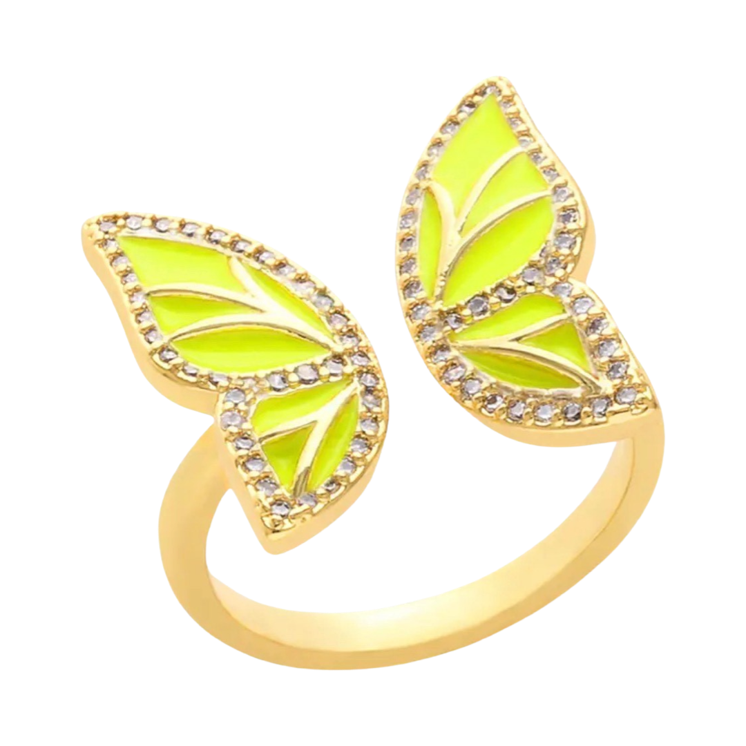 Butterfly Ring Yellow