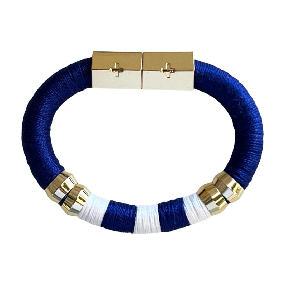 Gameday Bracelet Blue and White