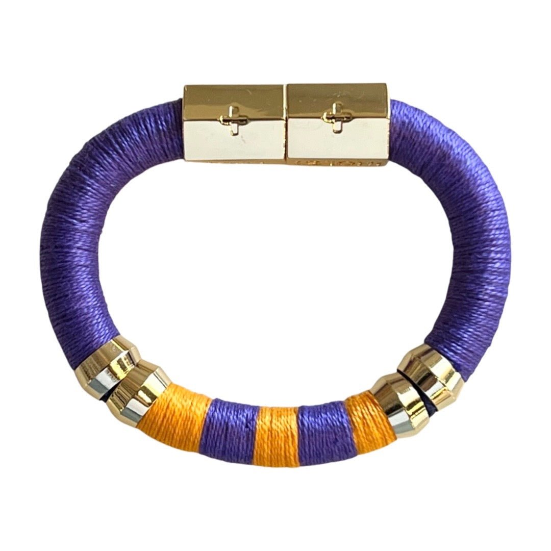 Gameday Bracelet Purple and Orange