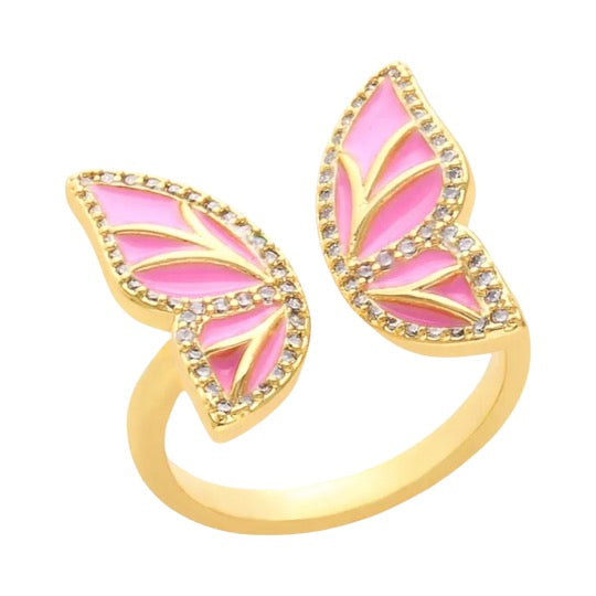 Butterfly Ring Light Pink