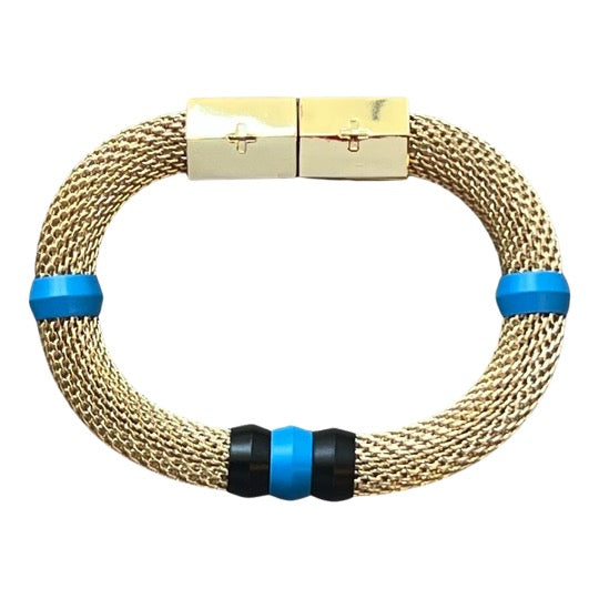 Gameday Mesh Bracelets Blue/Black