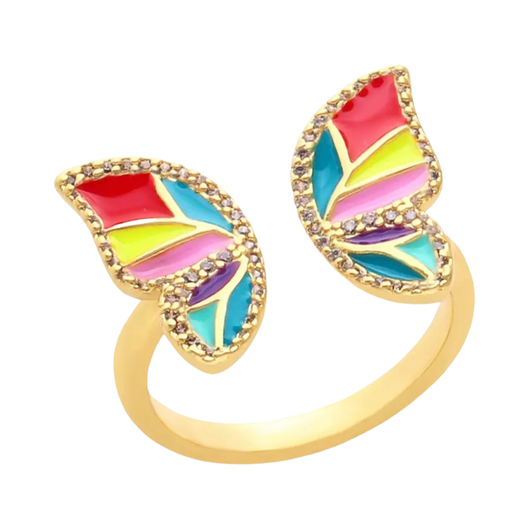Butterfly Ring Rainbow