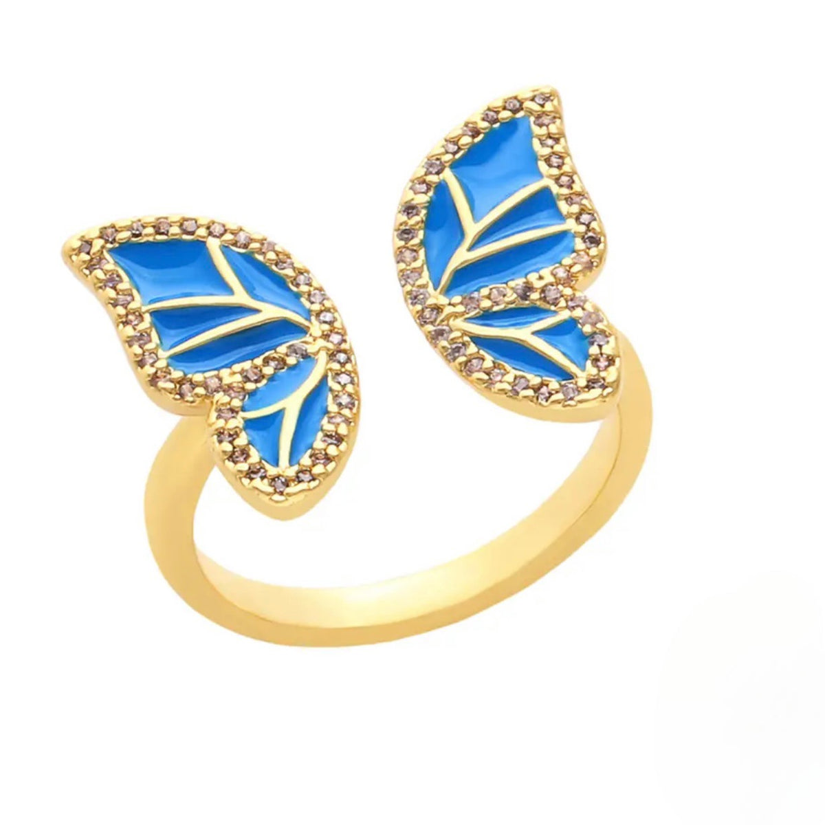 Butterfly Ring Blue