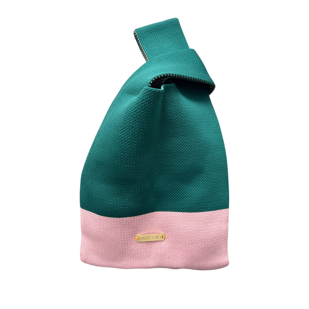 Wristlet Bag Green/Pink
