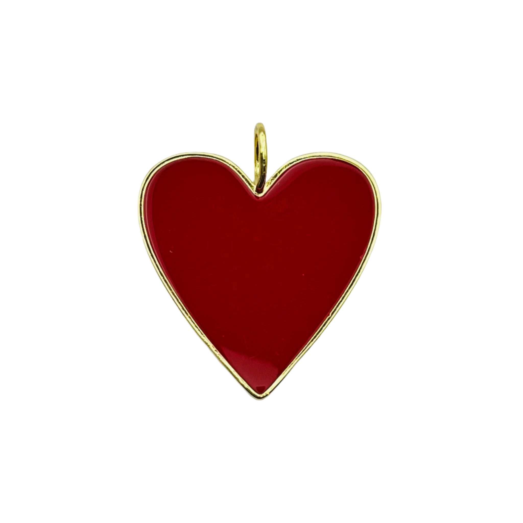 Large Heart Pendant Red