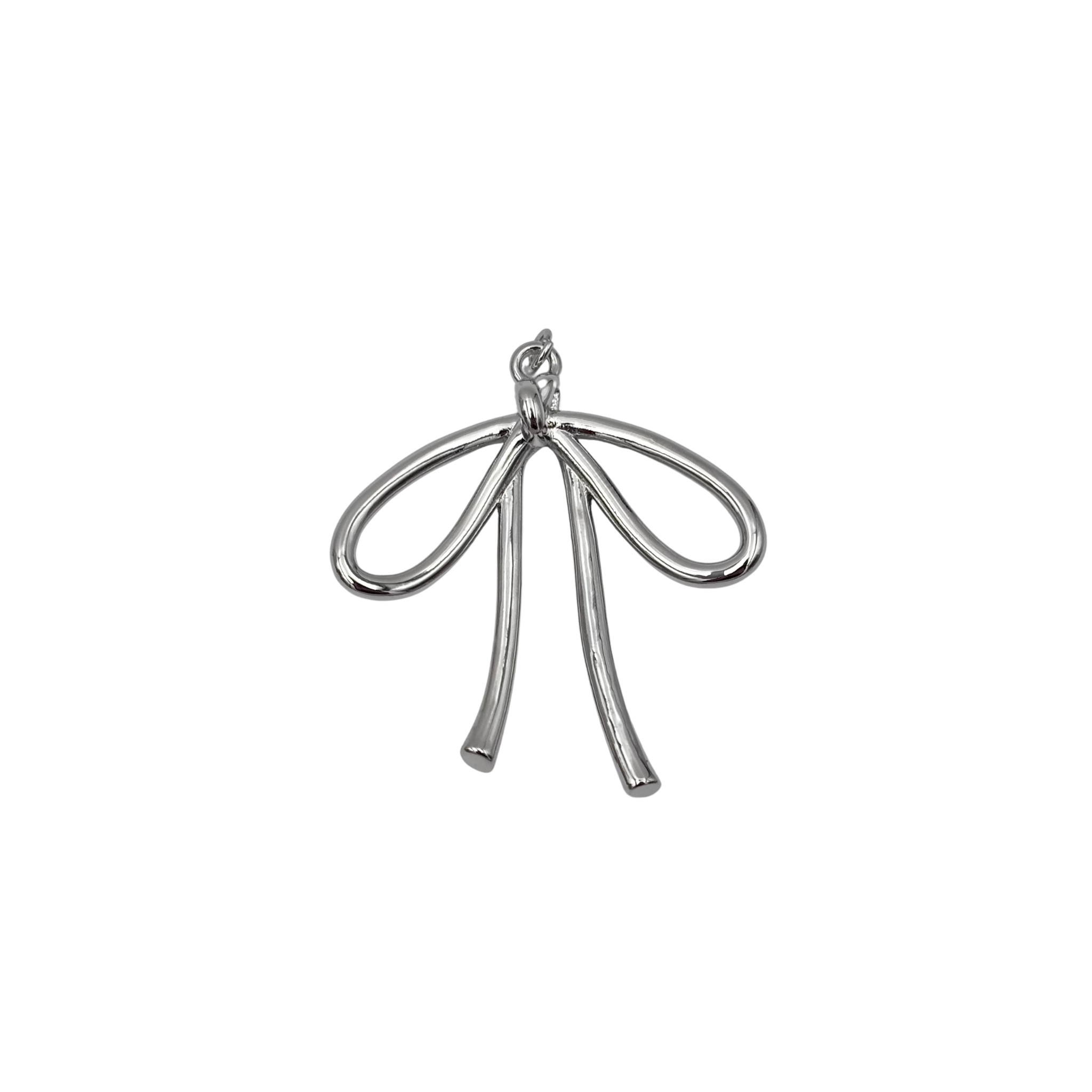 Large silver bow pendant by HOLST+LEE