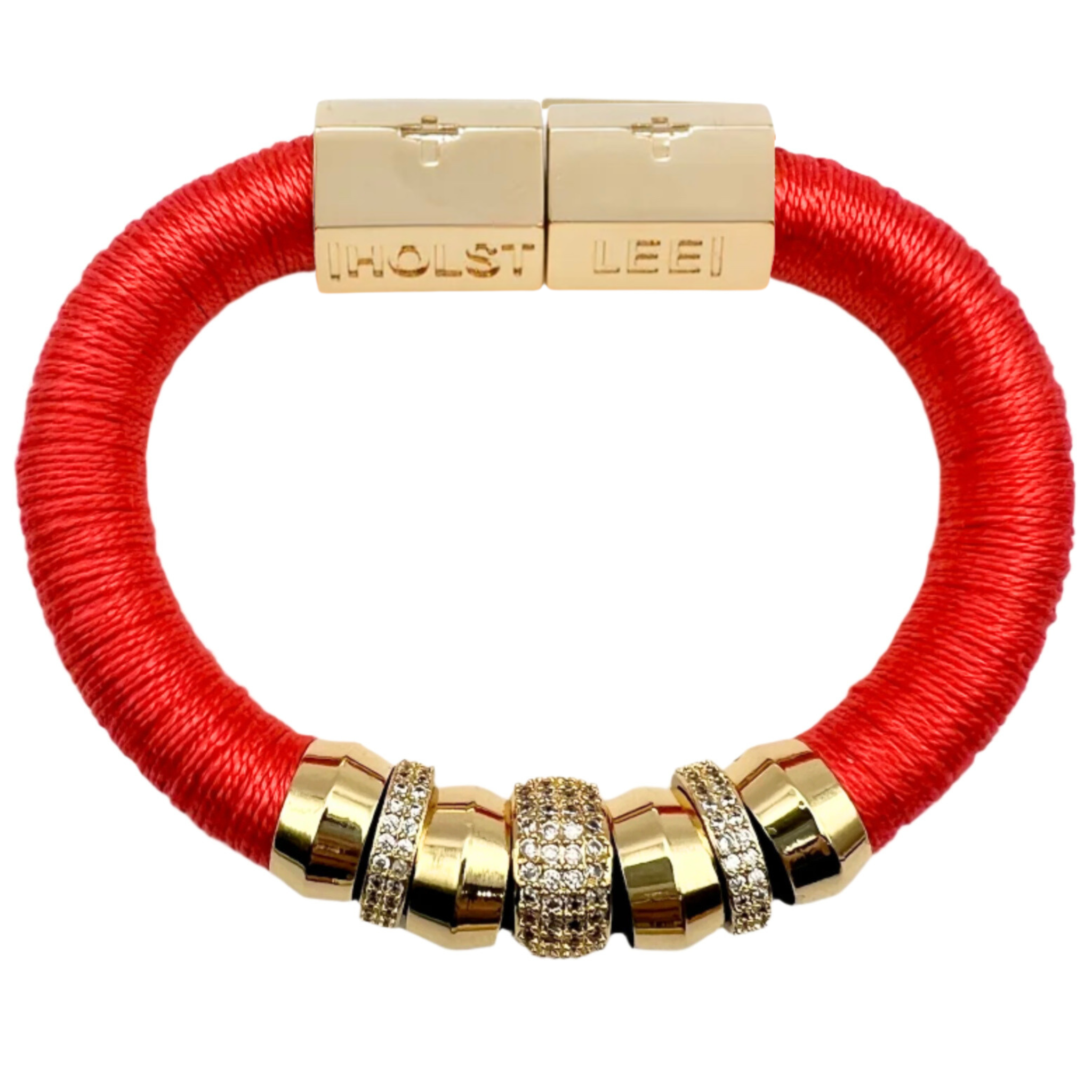 LuxeClassicCoralBraceletSignatureMagneticClasp