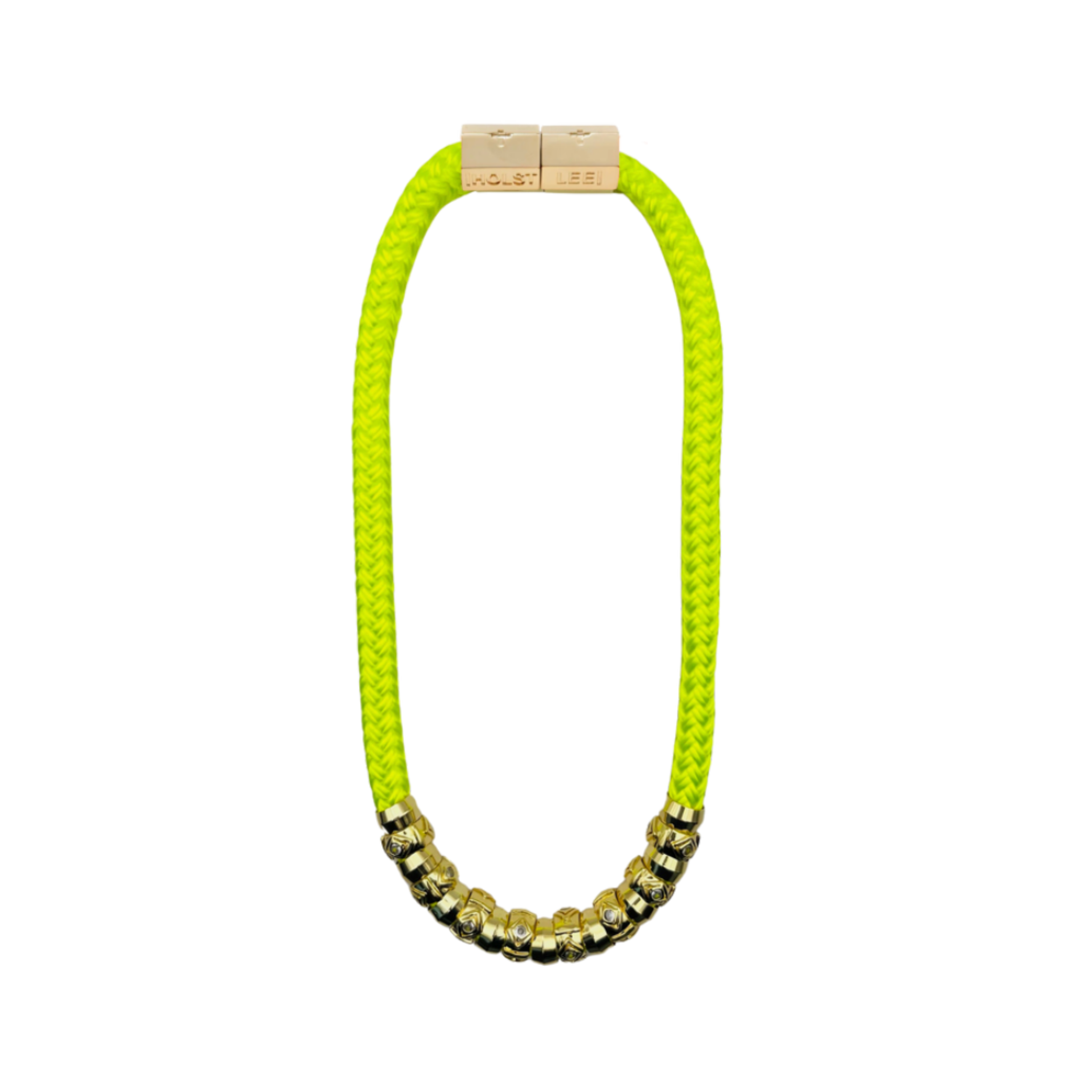 Luxe Skinny Classic Necklace- Neon Yellow