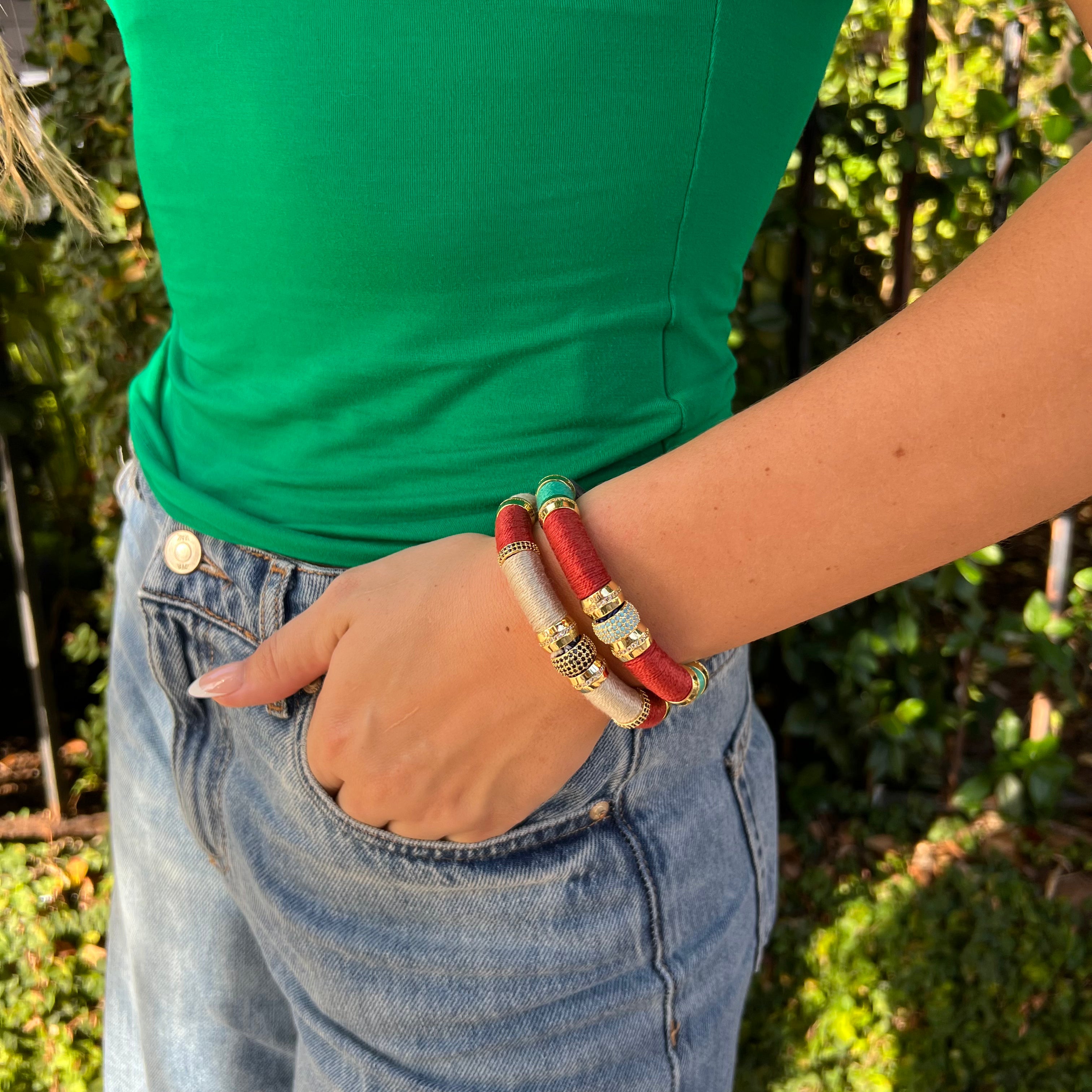 Luxe Colorblock Bracelet Barcelona Signature Magnetic Clasp