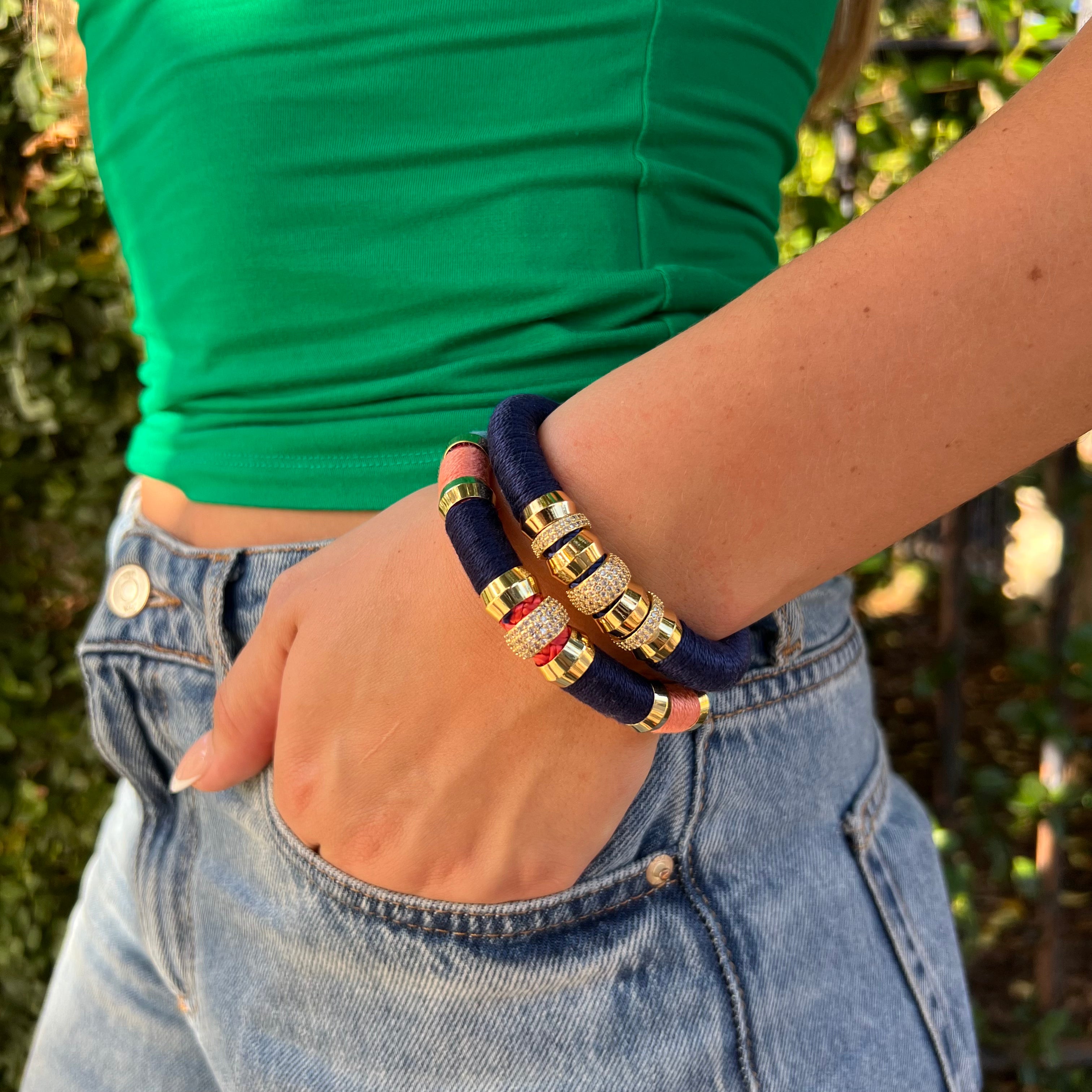Luxe Colorblock Bracelet Sorrento Signture Magnetic Clasp