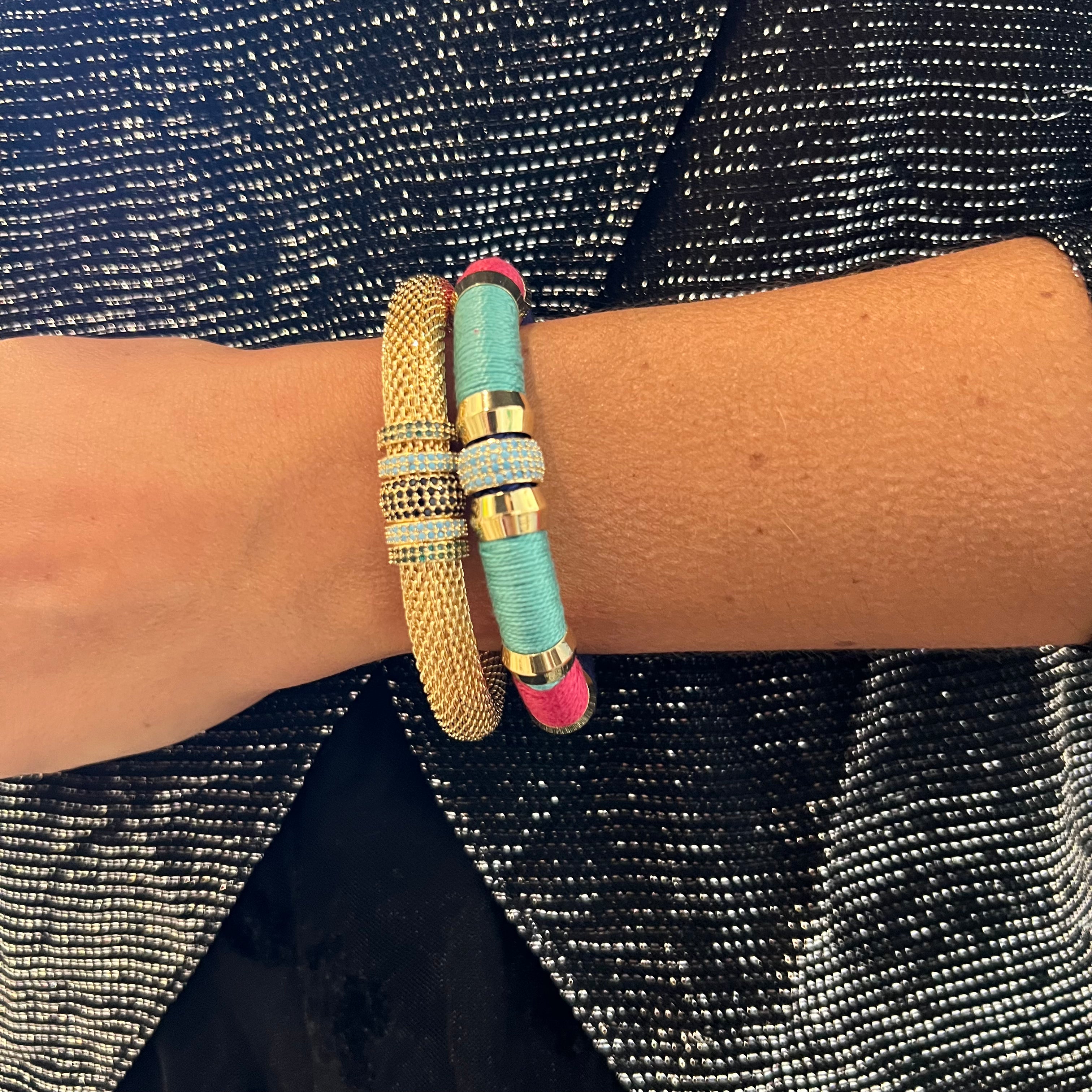 Luxe Colorblock Marrakesh Bracelet Signature Magnetic Clasp