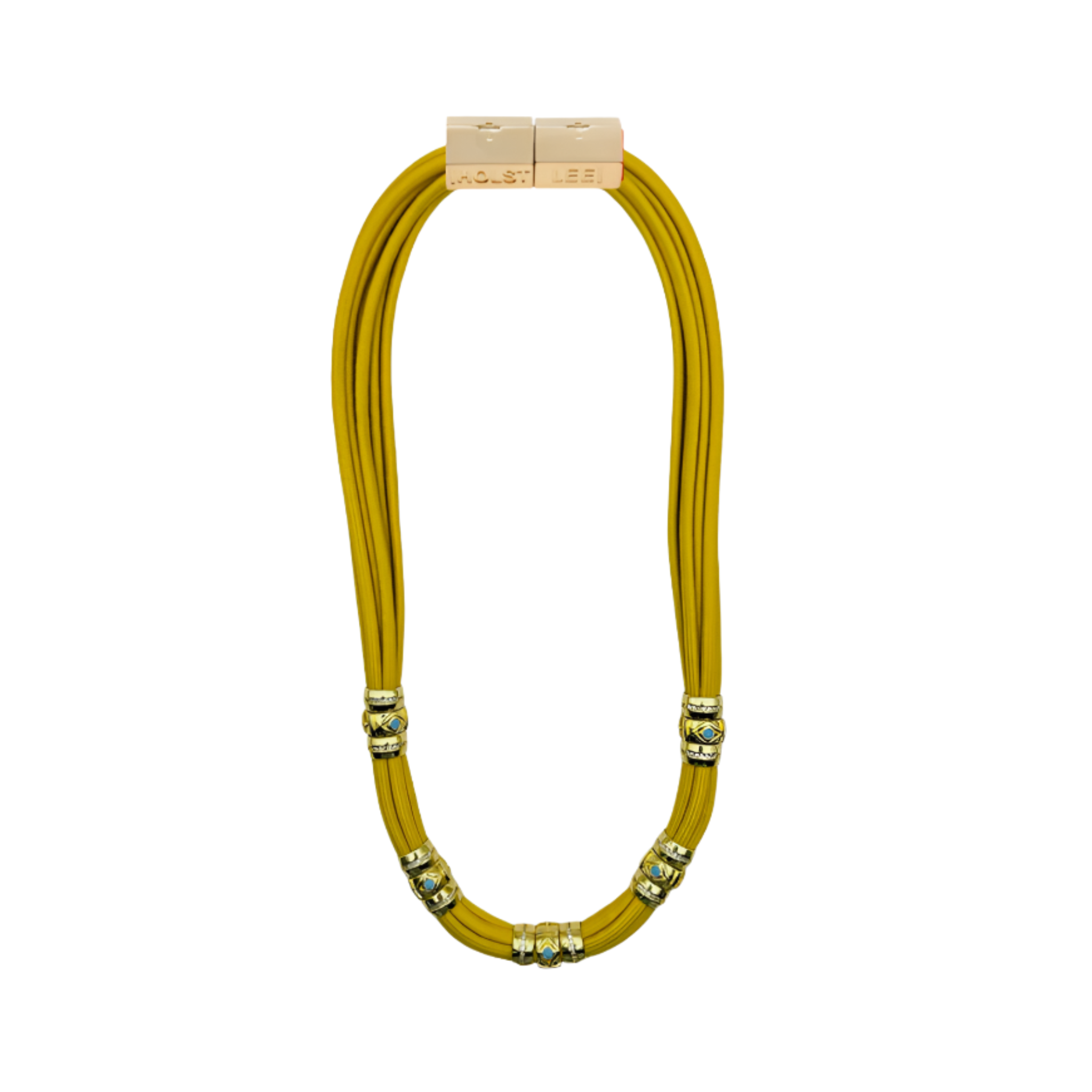 Luxe Colorblock Necklace - Sunshine Signature Magnetic Clasp