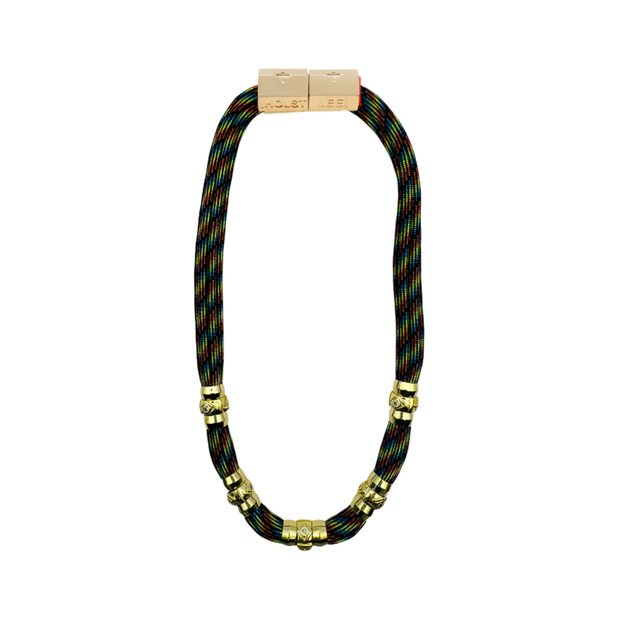 Luxe Colorblock Necklace Prisma Signature Magnetic Clasp 