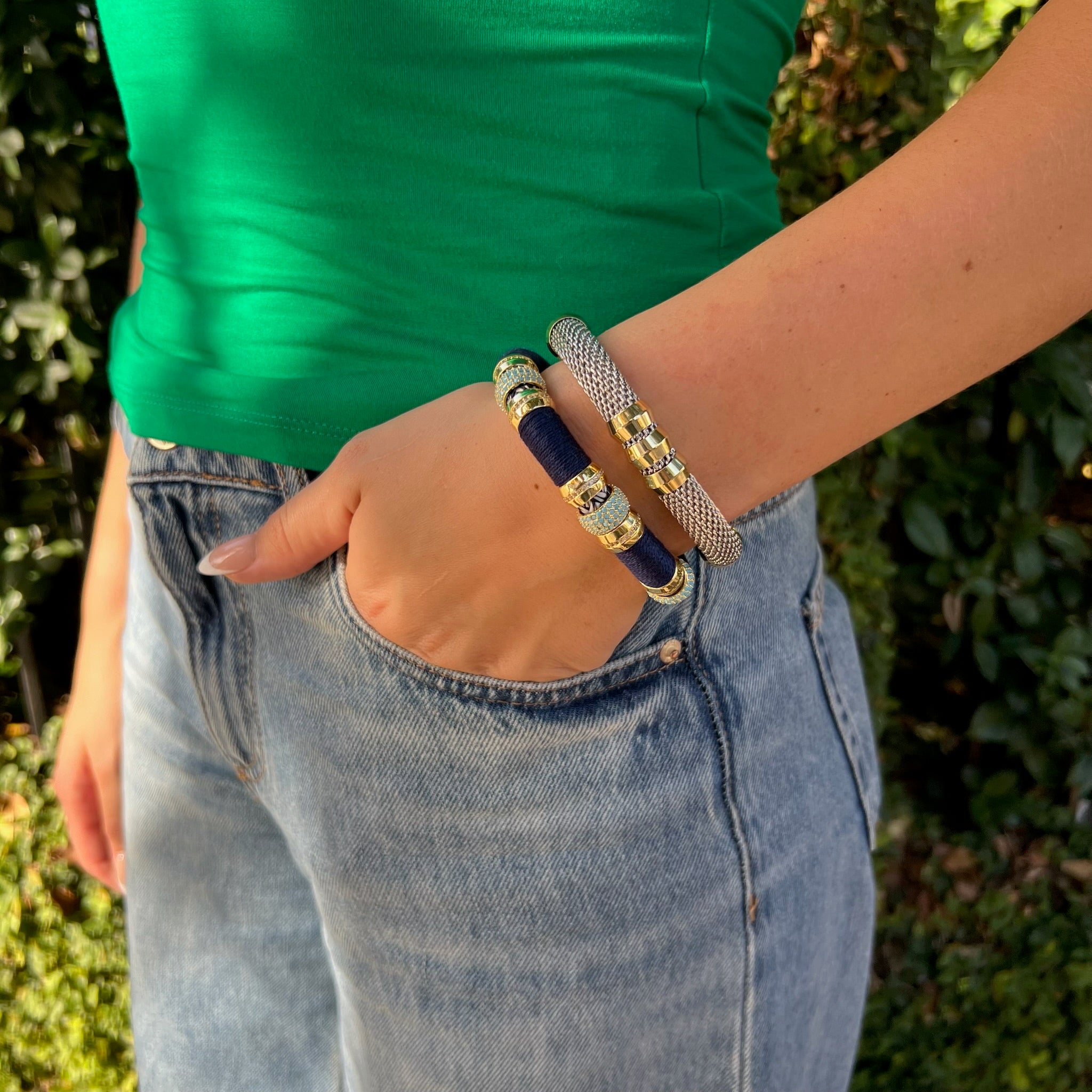 Luxe Colorblolck Mykonos Bracelet Signature Magnetic Clasp