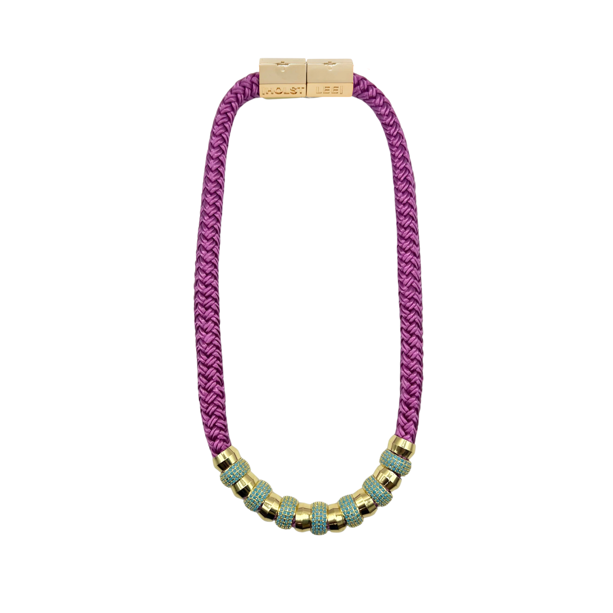 Luxe Skinny Classic Necklace - Orchid, signature magnetic clasp