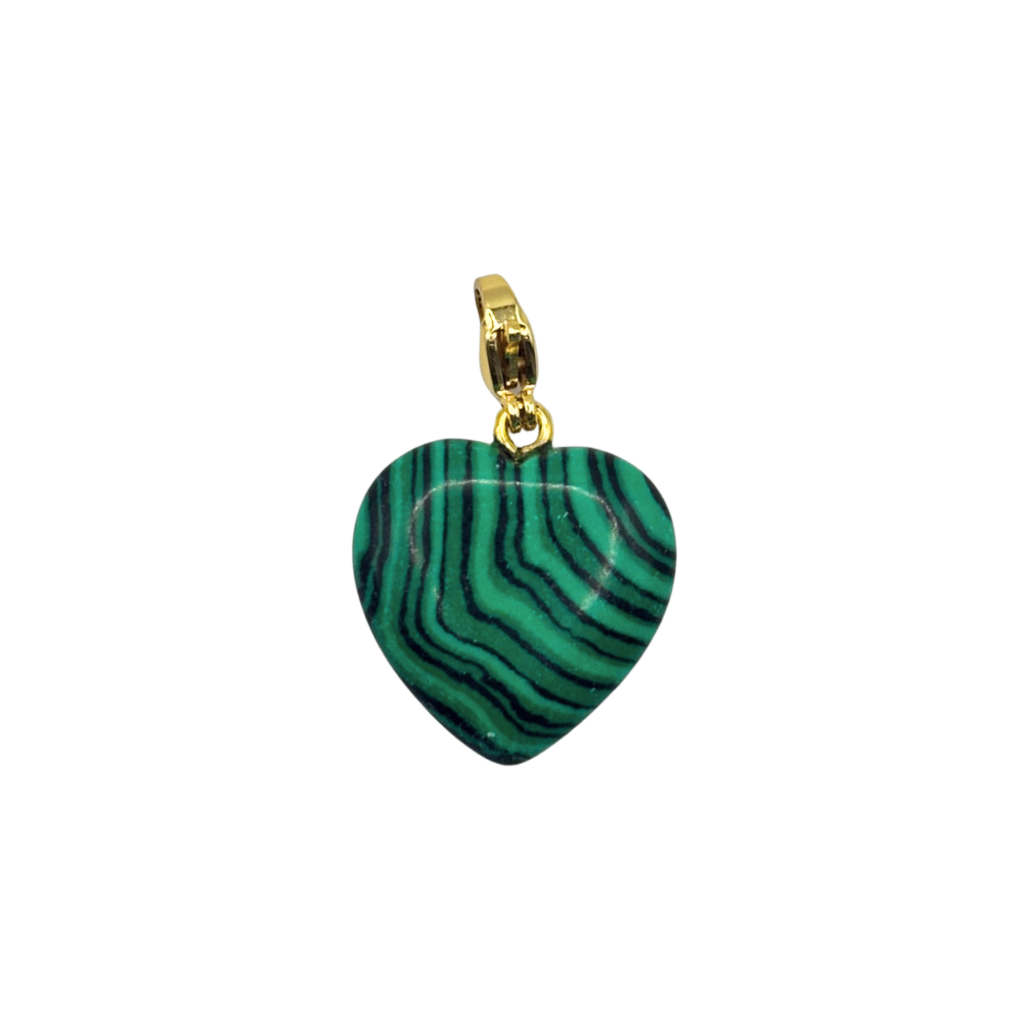 Semi-Precious Heart Charms