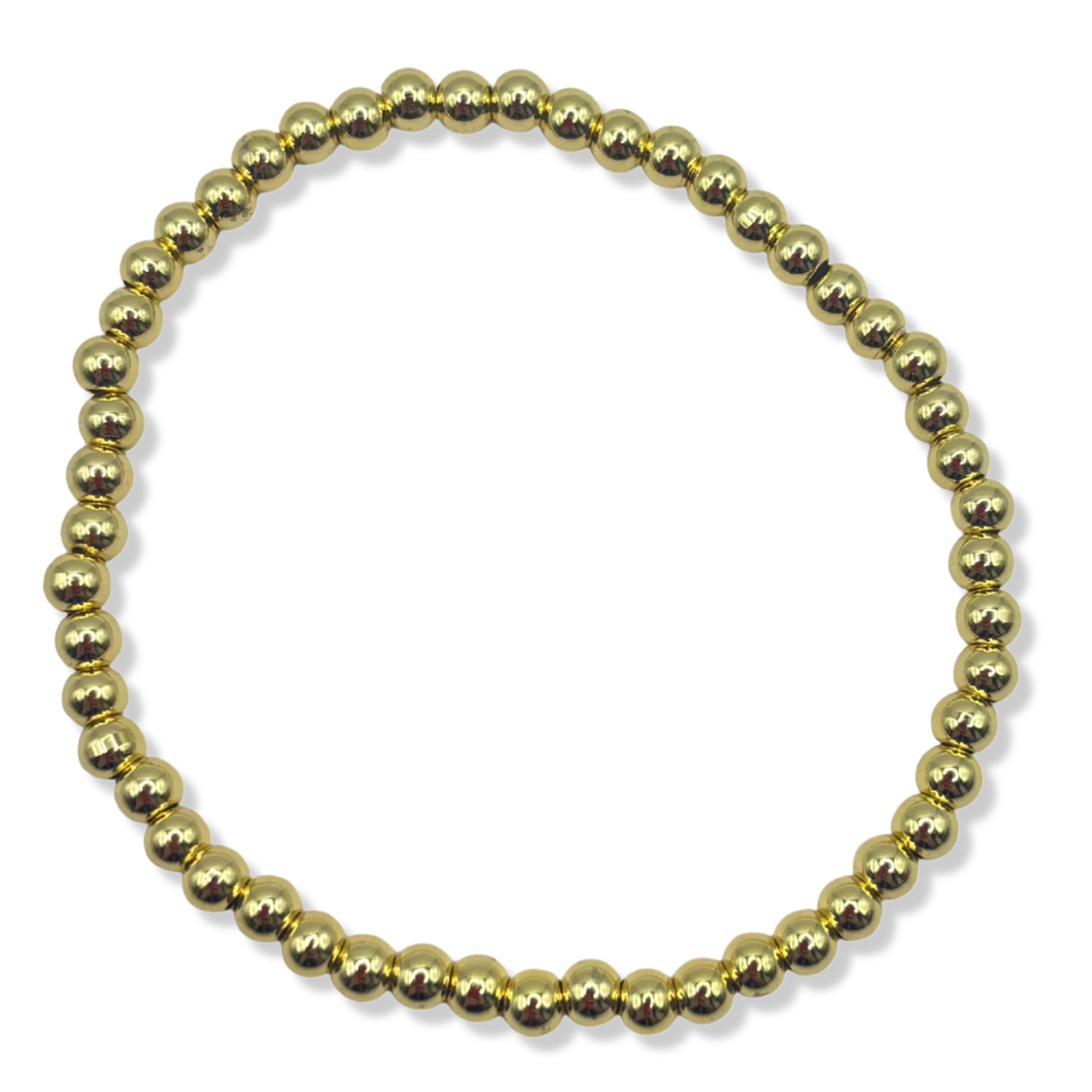 Gold stretch beaded bracelet by HOLST+LEE