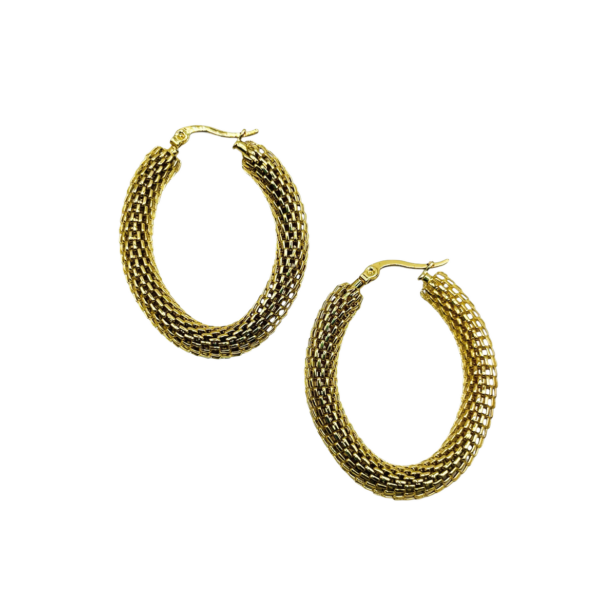 Oval Mesh Hoops – HOLST + LEE