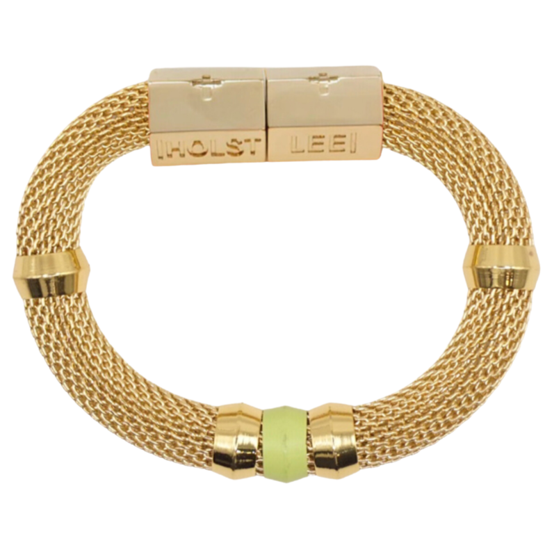 Mesh Candy Lime Signature Magnetic Clasp