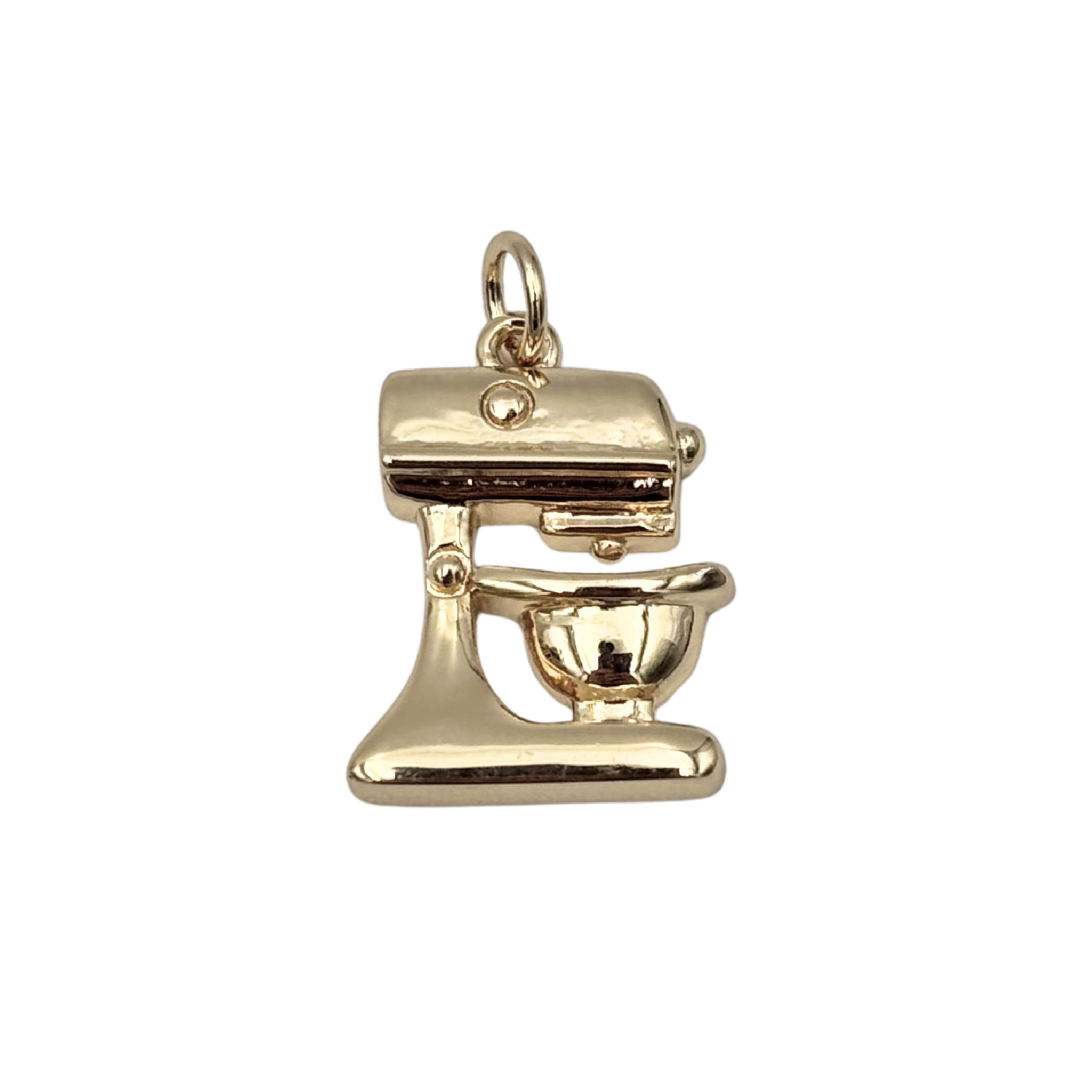 Gold stand mixer charm with tilt head, mixing bowl by HOLST+LEE