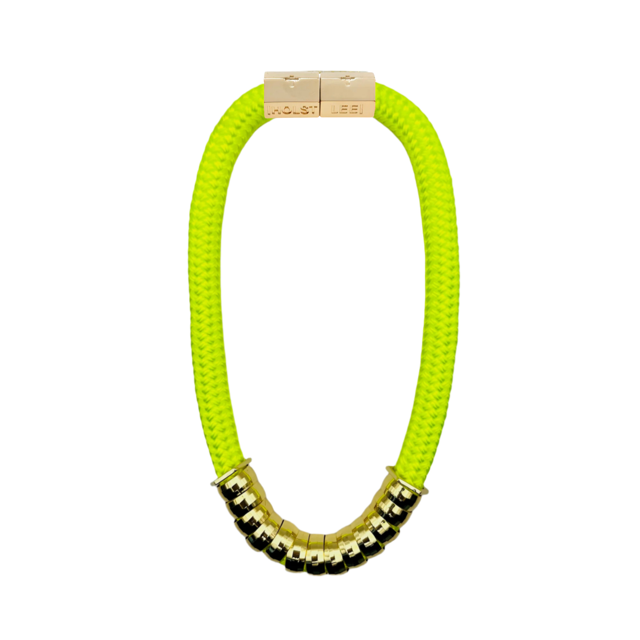 Neon Yellow Classic Necklace Signature Magnetic Clasp