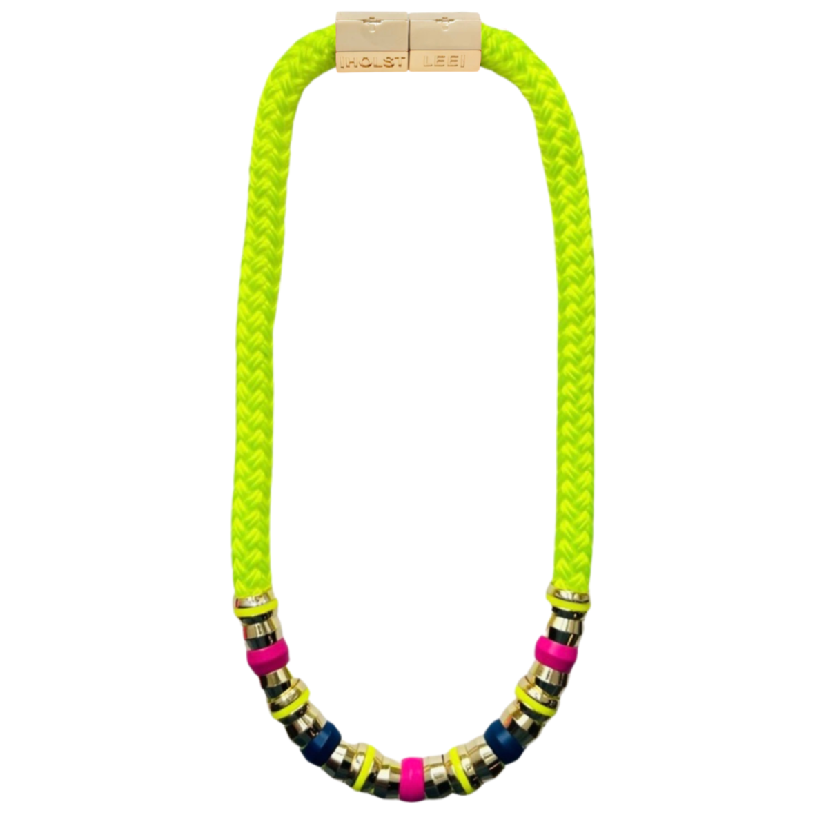 Neon Yellow Skinny Classic Necklace - signature magnetic clasp